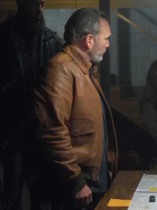 Jim Edwards Disciples In The Moonlight 2024 Todd Terry Tan Bomber Leather Jacket