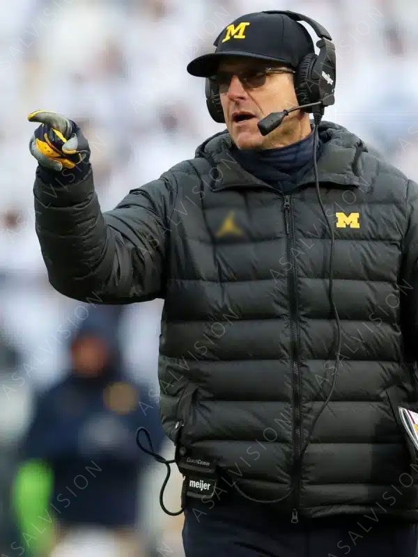 Jim Harbaugh Puffer Hooded Jacket