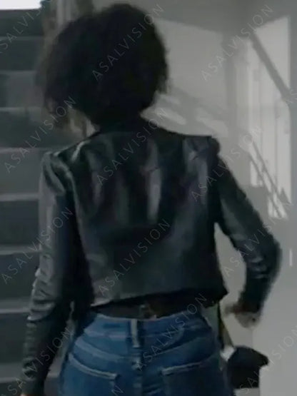 Jo Creuzot Black Moto Style Leather Jacket