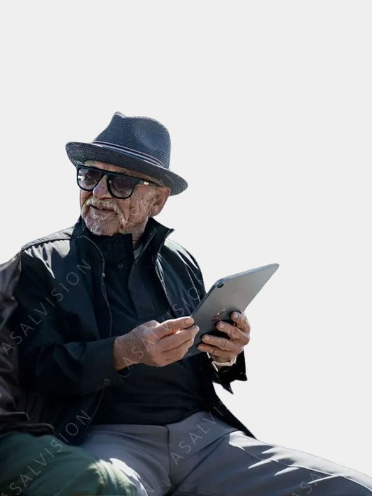 Joe Pesci Bupkis 2023 Black Cotton Jacket