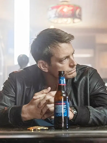 Joel Kinnaman The Silent Hour 2024 Stand Collar Jacket