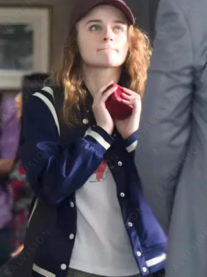 Joey King A Family Affair 2024 Zara Ford Bomber Varsity Jacket