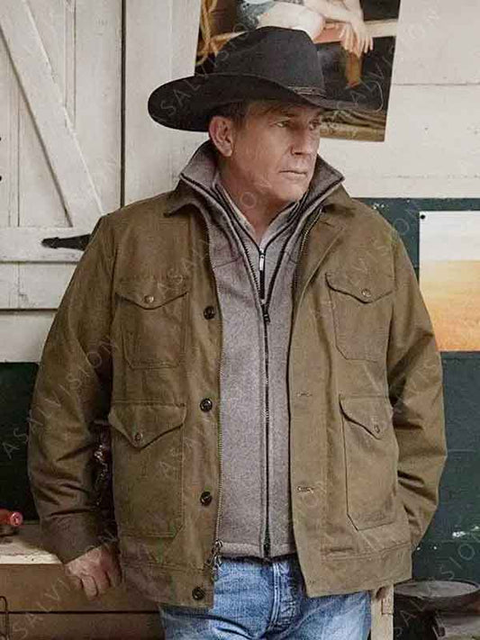 John Dutton Yellowstone Cotton Brown Jacket