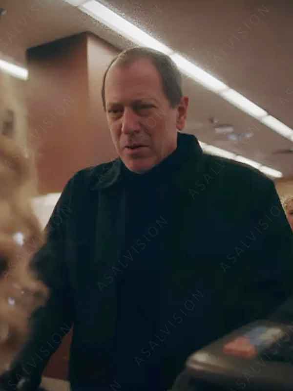 John Fleck Movie Dead Mail 2024 Trent Black Cotton Jacket