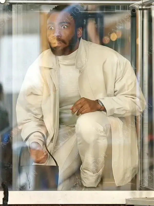John Smith Mr. & Mrs. Smith 2024 Donald Glover White Jacket