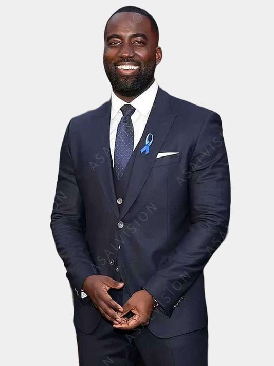 John Wick 4 2023 Shamier Anderson Navy Blue Blazer