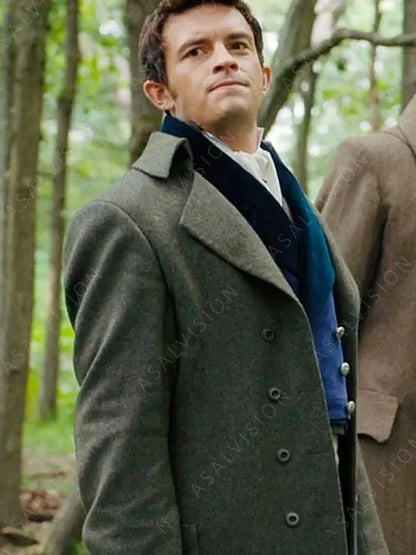Jonathan Bailey Bridgerton S02 Anthony Bridgerton Gray Long Wool Coat