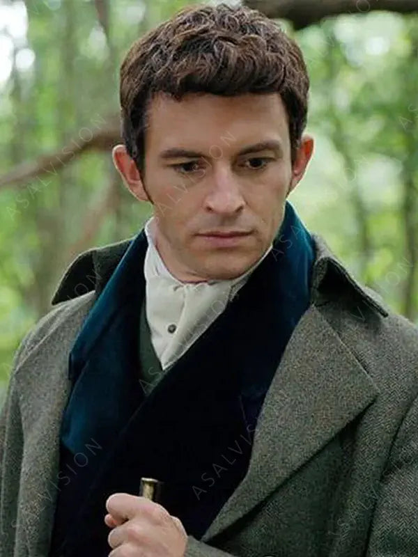 Jonathan Bailey Bridgerton S02 Anthony Bridgerton Gray Wool Coat