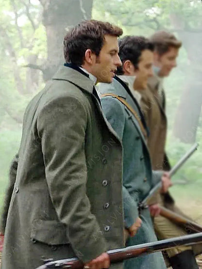 Jonathan Bailey Bridgerton S02 Anthony Bridgerton Gray Wool Coat