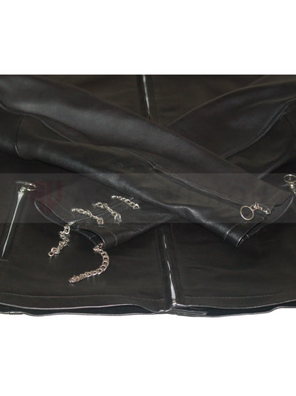Joseph Quinn Black Leather Jacket