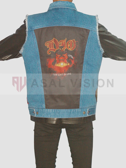 Joseph Quinn Stranger Things Season 4 Eddie Munson Dio Denim Jacket