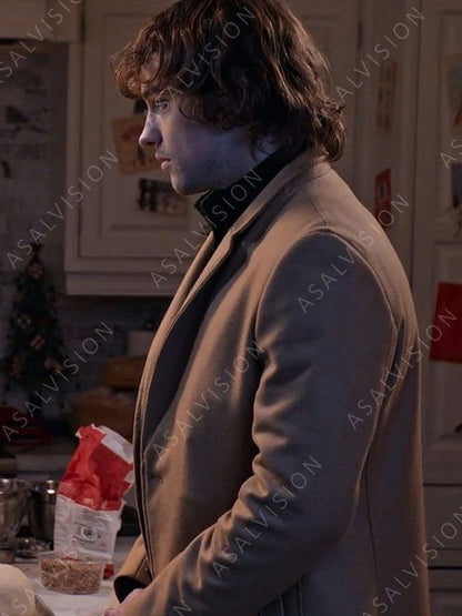 Josh Whitehouse The Knight Before Christmas Brown Wool Trench Coat