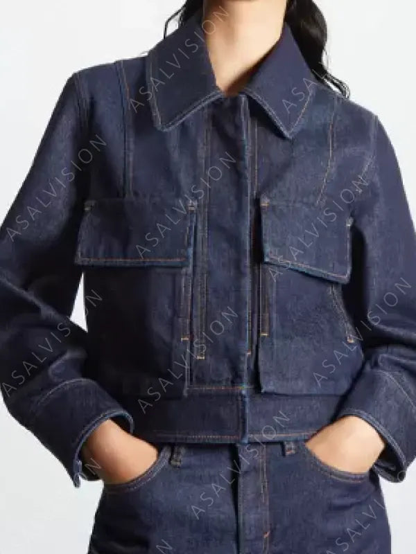 Joy Sunday Wednesday 2022 Bianca Barclay Black Denim Jacket