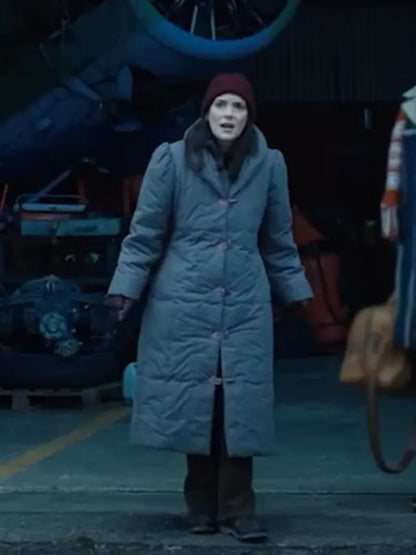 Joyce Byers TV Series Stranger Things Winona Ryder Grey Coat