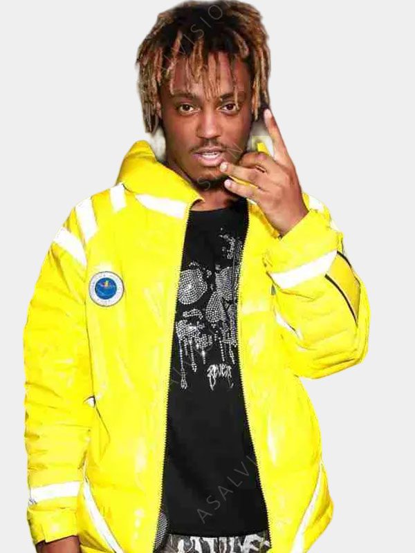Juice Wrld Yellow Puffer Jacket