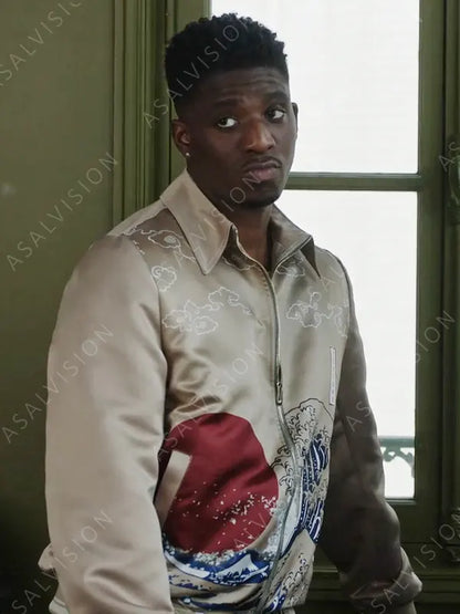 Julien Emily In Paris S03 Samuel Arnold Hokusai Bomber Jacket