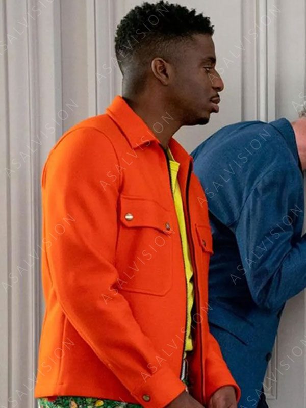 Julien TV Series Emily in Paris S02 Samuel Arnold Orange Jacket