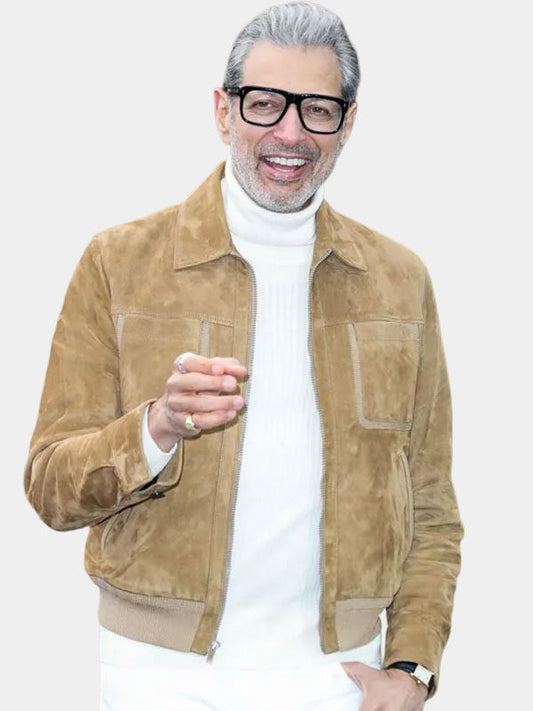 Jurassic World Dominion Jeff Goldblum Suede Jacket