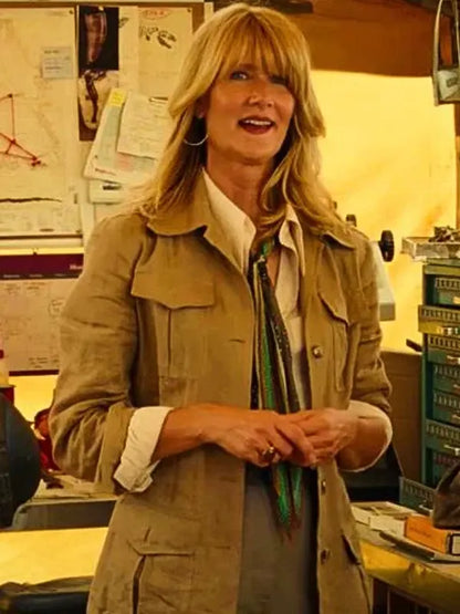 Jurassic World Dominion Laura Dern Brown Jacket