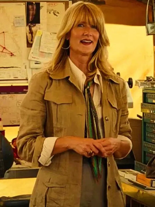 Jurassic World Dominion Laura Dern Brown Jacket