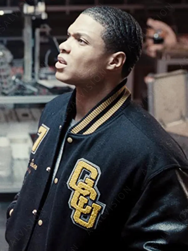 Justice League Cyborg Gotham City University Black Jacket