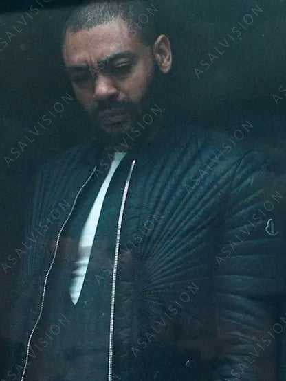 Kano Movie The Kitchen 2023 Izi Black Quilted Bomber Jacket