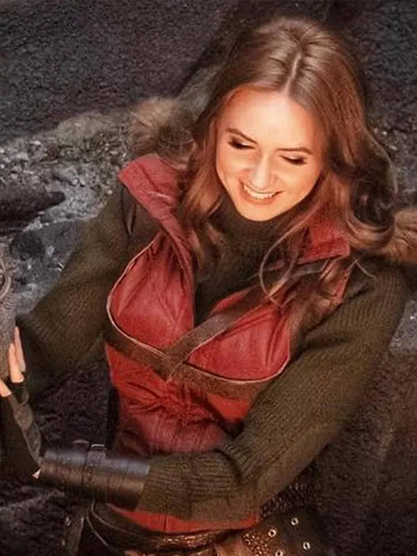 Karen Gillan Jumanji The Next Level Ruby Roundhouse Leather Vest