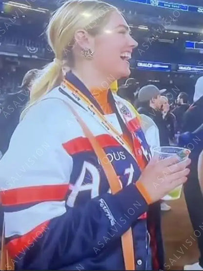 Kate Upton Justin Verlander Astros Varsity Jacket
