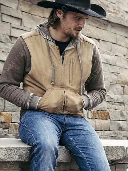Kayce Dutton Yellowstone Cotton Brown Vest