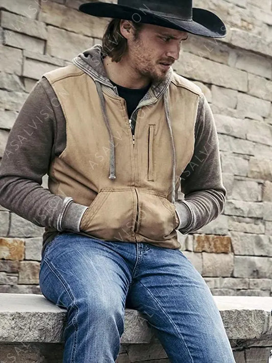 Kayce Dutton Yellowstone Cotton Brown Vest