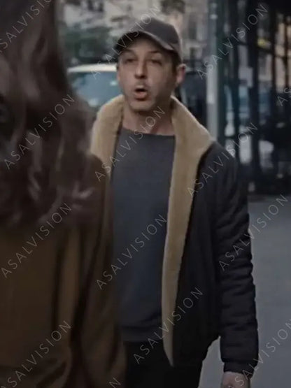 Kendall Roy Succession S04 Jeremy Strong Shearling Jacket