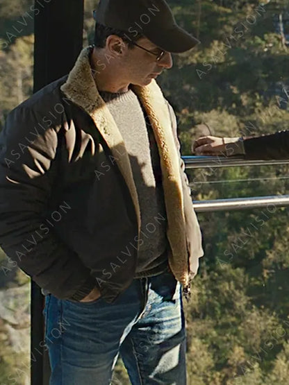 Kendall Roy Succession S04 Shearling Leather Jacket