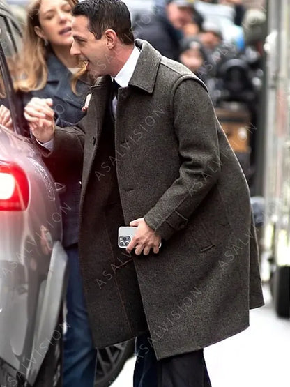 Kendall Roy Trench Wool Coat