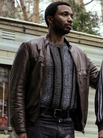 Kendrick Etmon 2024 Ferry 2 Sem Brown Leather Jacket