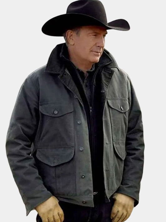 Kevin Costner Yellowstone John Dutton Grey Jacket