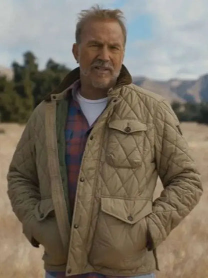 Kevin Costner’s The West 2025 Quilted Jacket