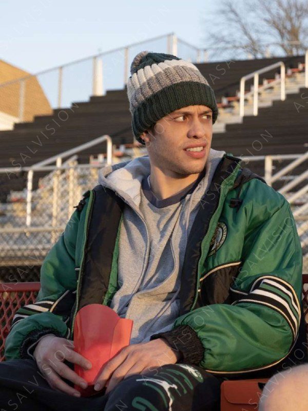 Kevin Gill Dumb Money 2023 Pete Davidson Green Hooded Jacket