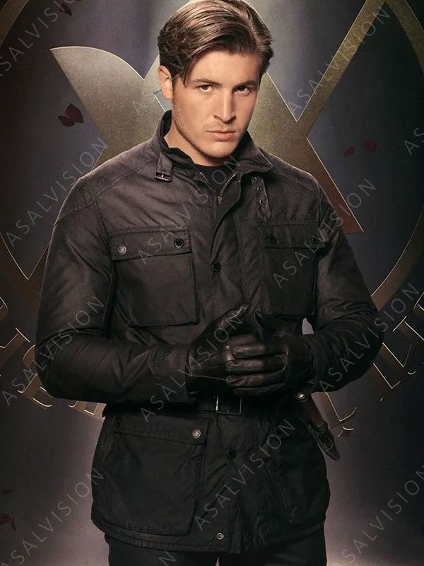 Kieron Moore Vampire Academy Dimitri Belikov Black Cotton Belted Jacket