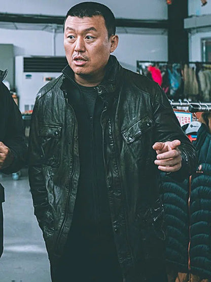 Kim Min-jae The Roundup Punishment 2024 Kim Man-jae Leather Jacket