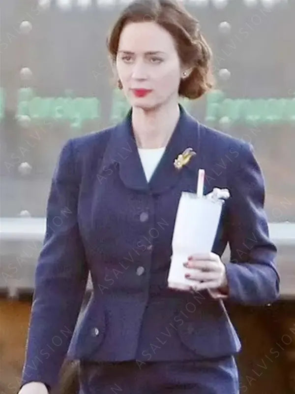 Kitty Oppenheimer Blue Wool Coat