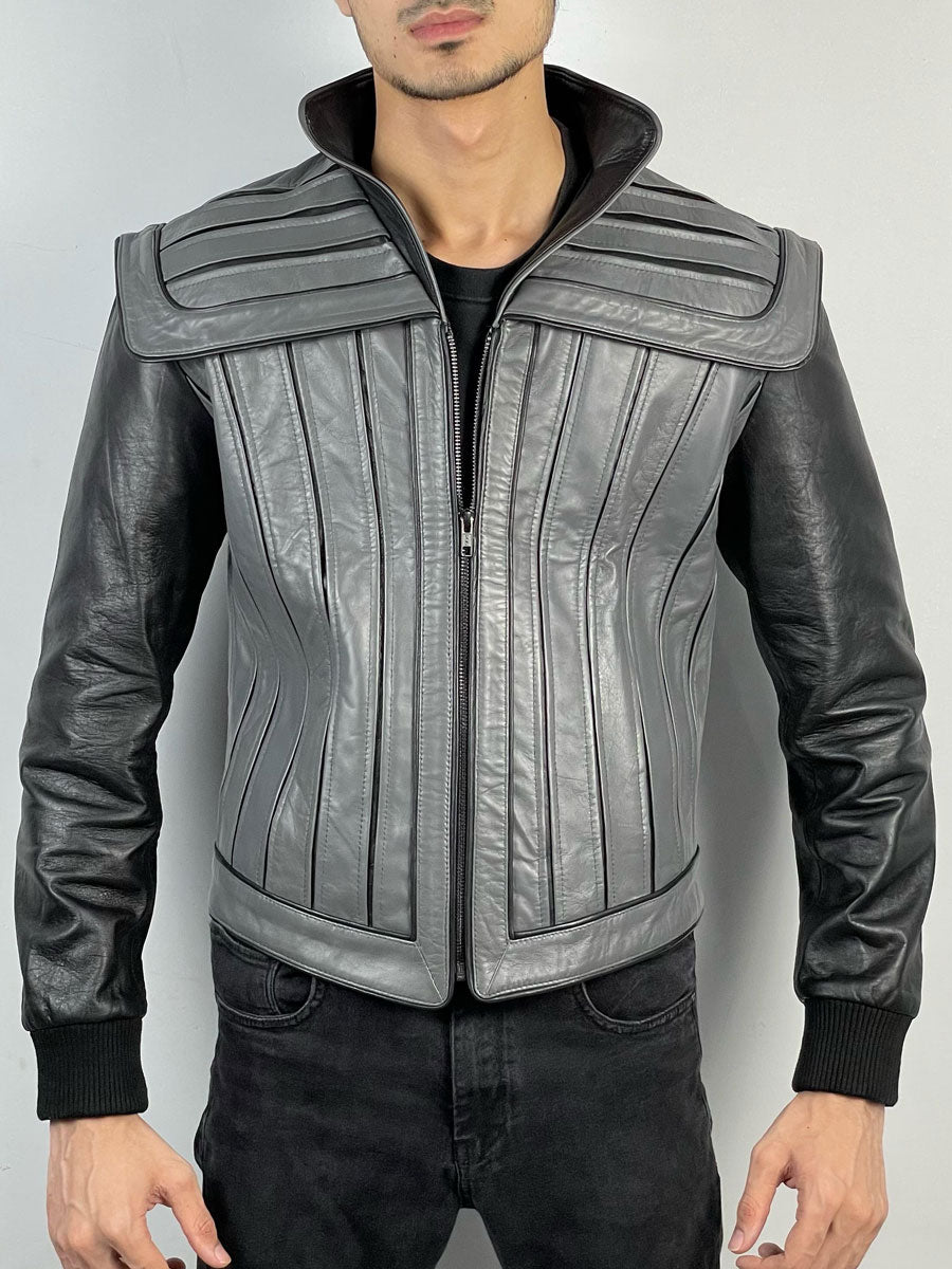 Klingon Casual Real Leather Jacket