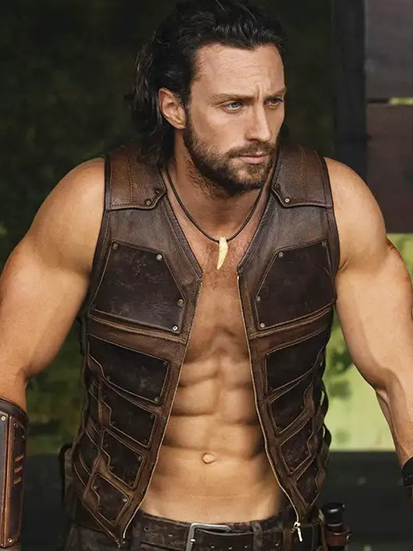 Kraven the Hunter Sergei Kravinoff Brown Leather Vest