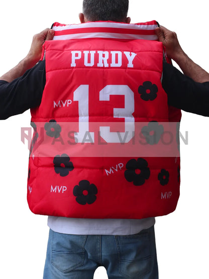 Kristin Juszczyk Men And Women Deebo Samuel Brock Purdy Vest