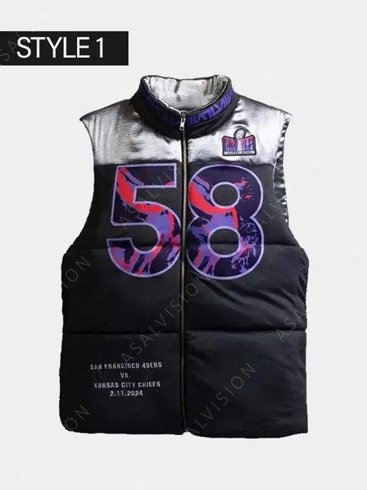Kristin Juszczyk NFL Super Bowl LVIII Puffer Vest