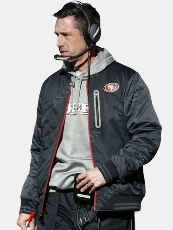 Kyle Shanahan 49ers Bomber Black Jacket