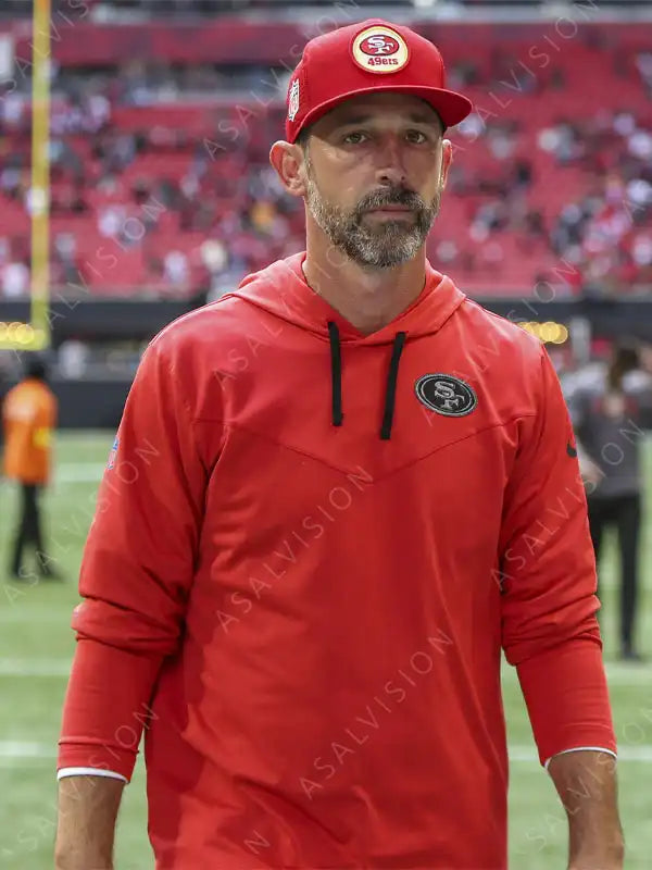 Kyle Shanahan 49ers Red Hoodie