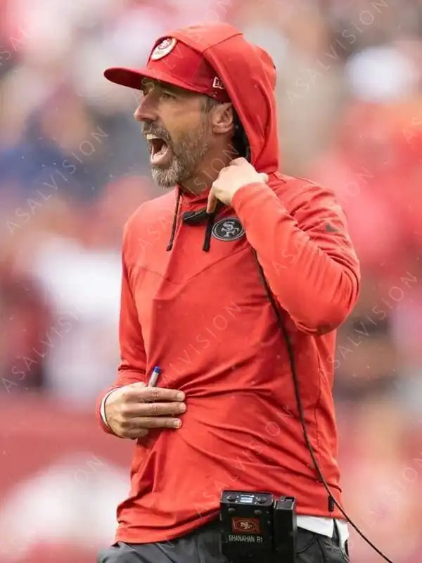 Kyle Shanahan San Francisco 49ers Red Hoodie