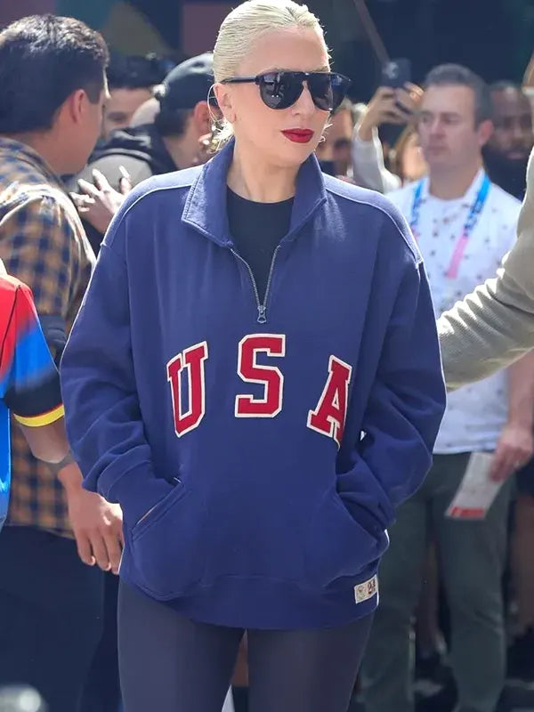 Lady Gaga 2024 Olympics USA Fleece Jacket
