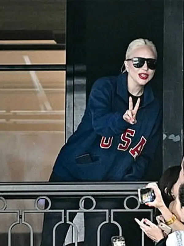 Lady Gaga 2024 Olympics USA Half Zip Jacket