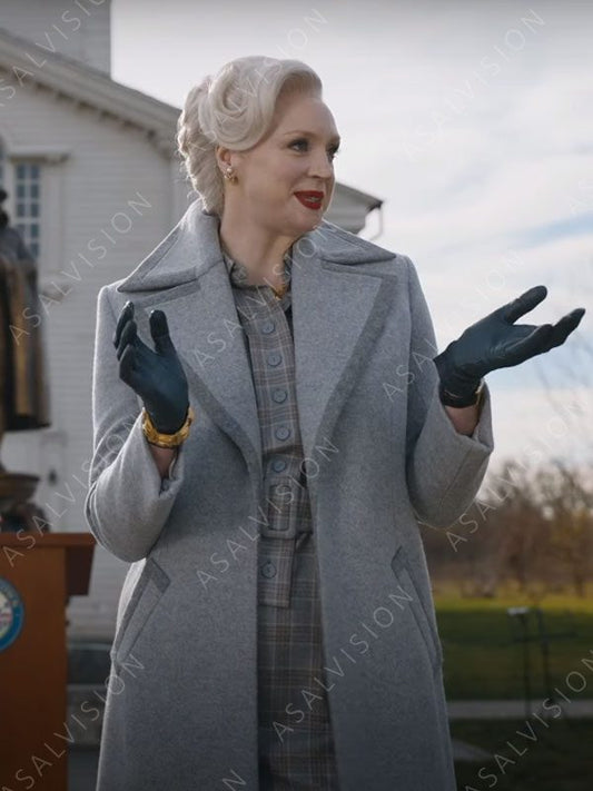 Larissa Weems Wednesday Grey Trench Coat